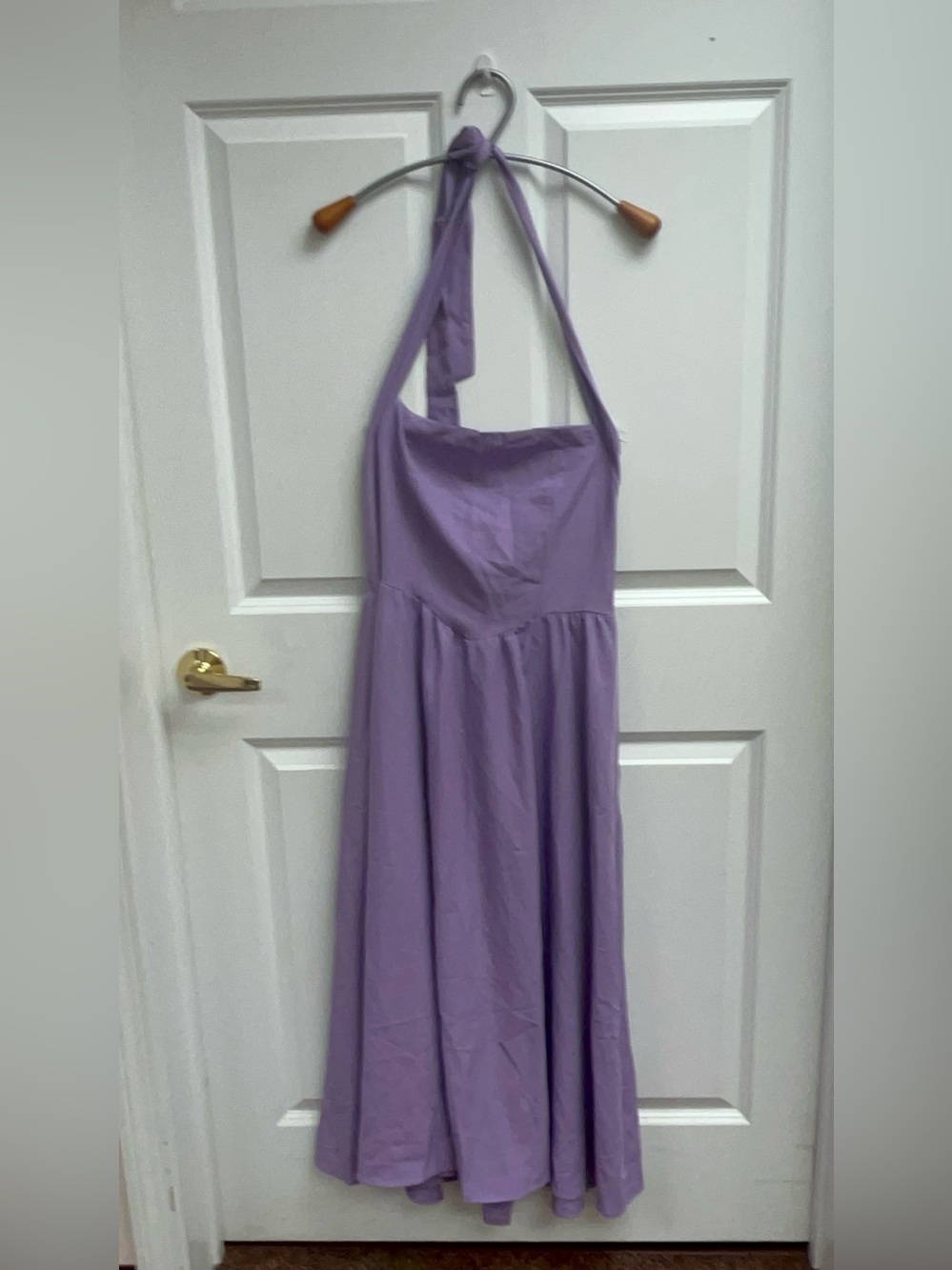 Lavender Halter Maxi Dress Size Large